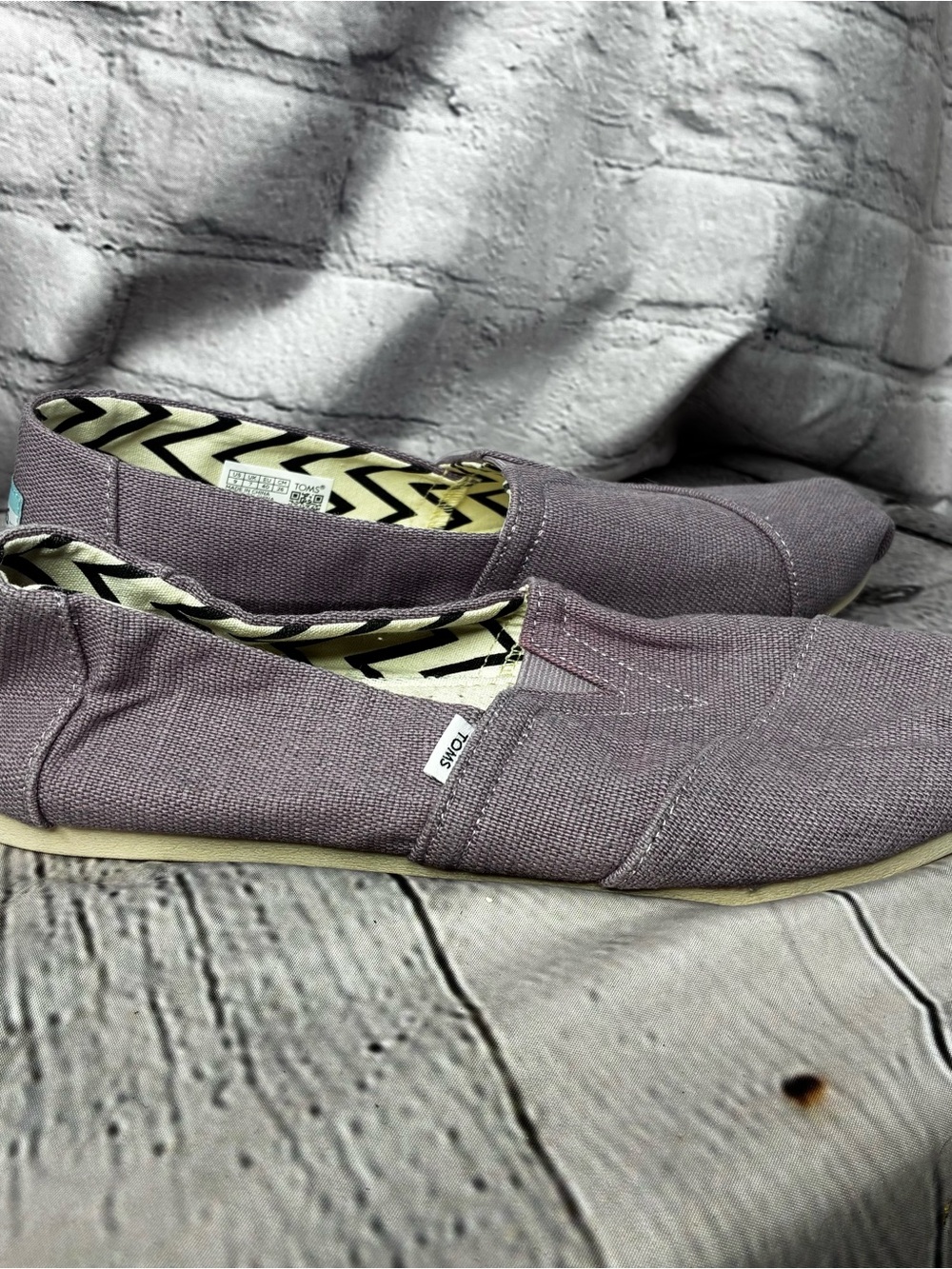 TOMS Women's Alpargata Cloudbound Slip-On Sneakers Flats Elderberry Sz 9 AS IS - Picture 2 of 10